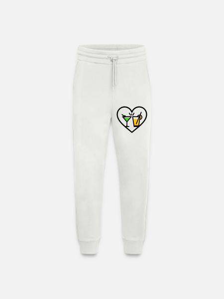 Cocktails Heart Summer Party Beach Gift - Jogging Pants - made by SPREAD - OFF WHITE