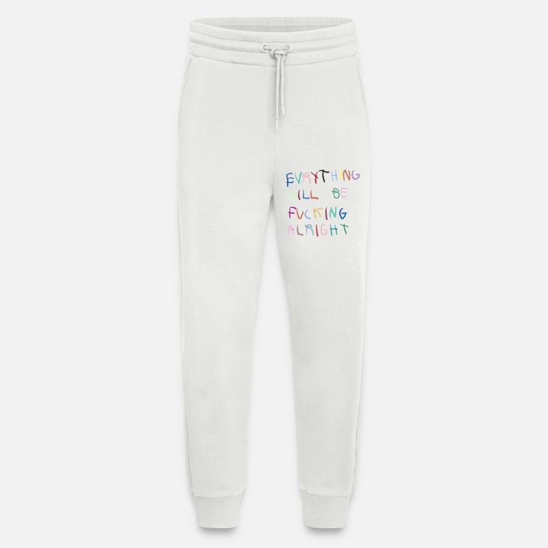 Everything will be alright bunt - Jogging Pants - made by SPREAD  - OFF WHITE