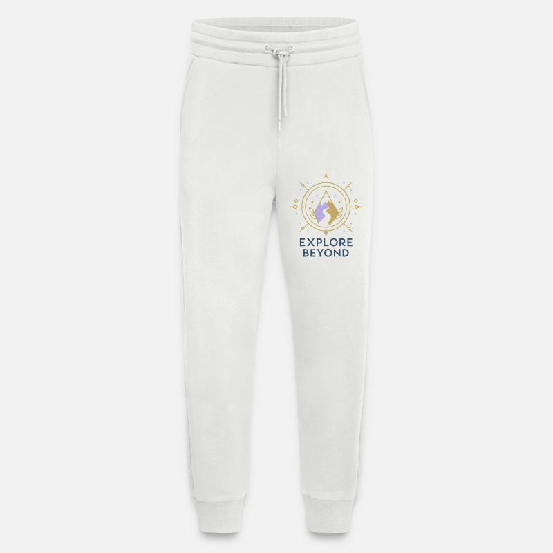 Explore Beyond Compass - Jogging Pants - made by SPREAD  - OFF WHITE