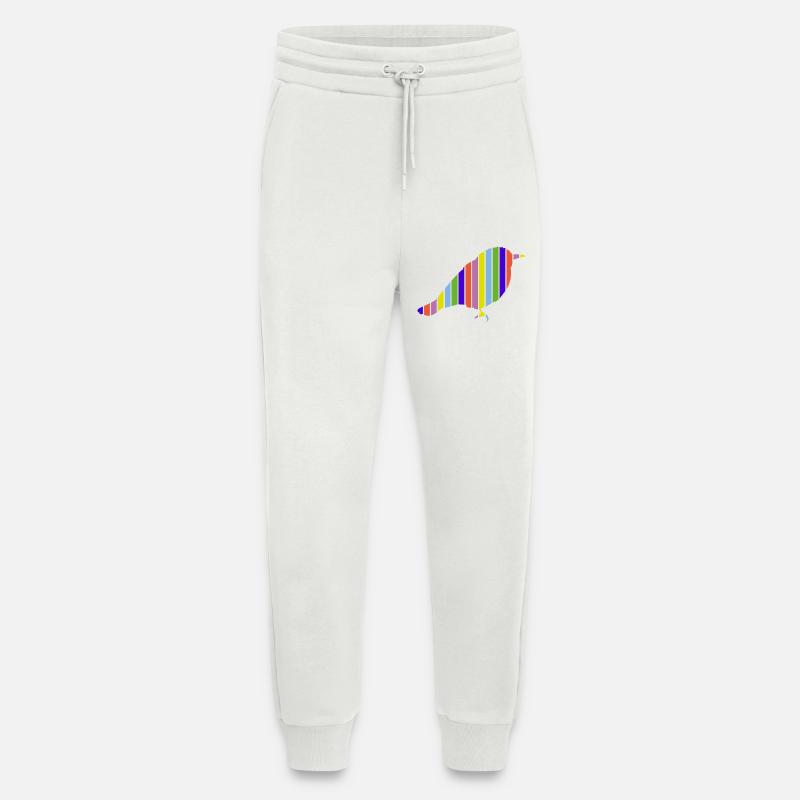 Vogel in bunten Farben - Jogginghose - made by SPREAD - OFF WHITE