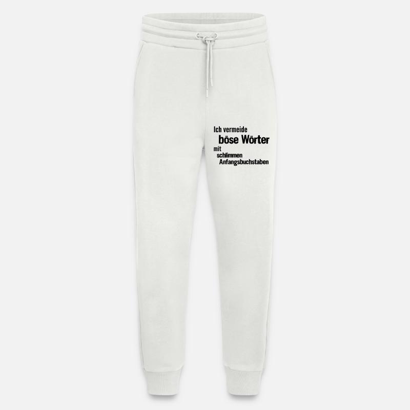 Evil Words - Jogging Pants - made by SPREAD  - OFF WHITE