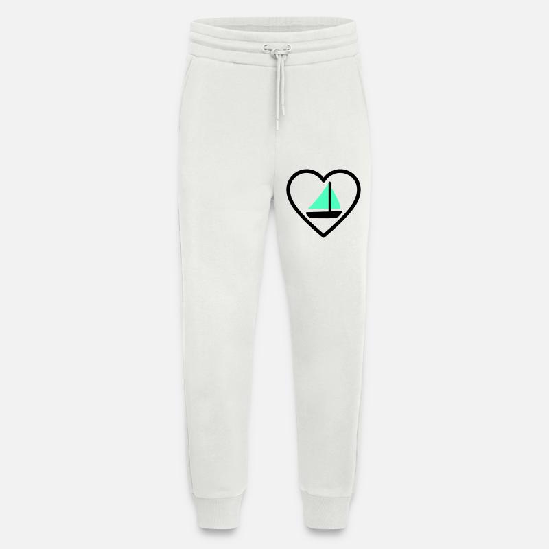Cuore Vela – Passione Navigazione - Jogging Pants - made by SPREAD  - OFF WHITE