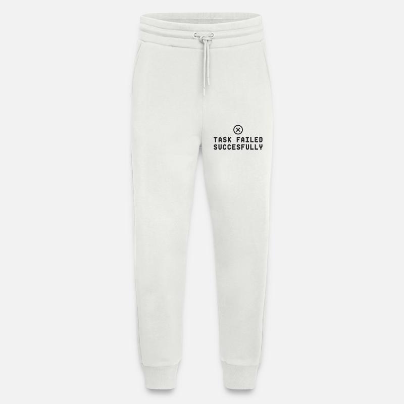 Task Failed Successfully IT Paradoxon - Jogging Pants - made by SPREAD  - OFF WHITE