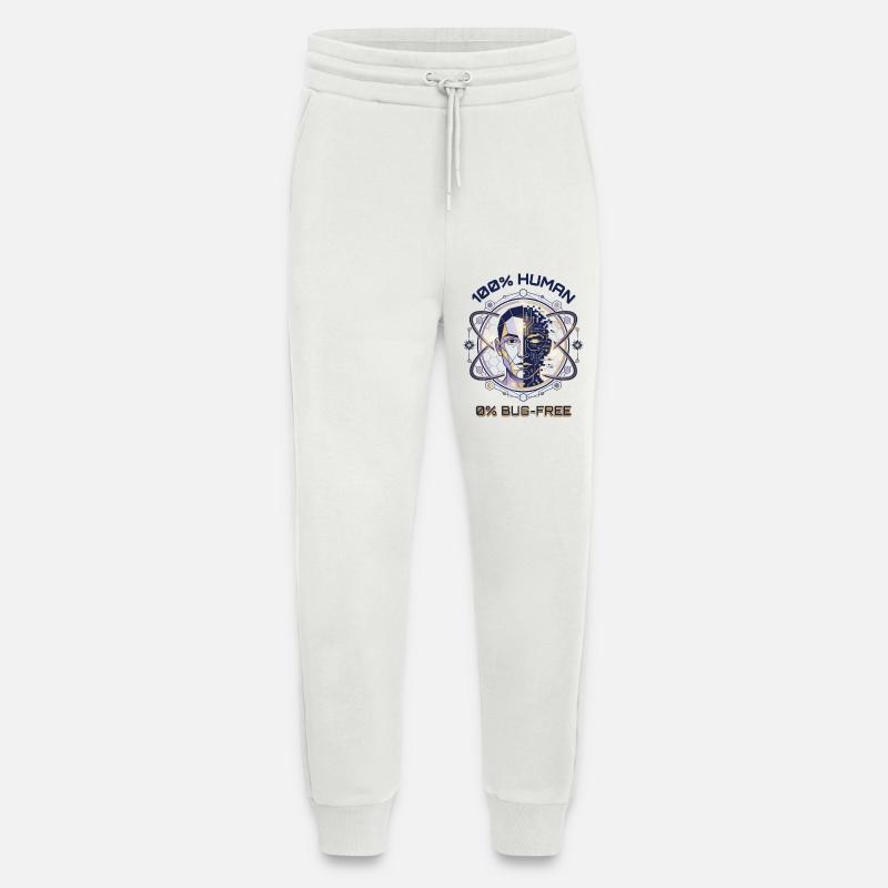 Code de bug humain - Pantalon de jogging bio décontracté fabriqué en UE - OFF WHITE