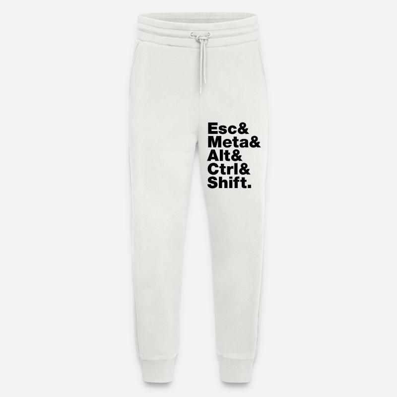 Esc & Meta & Alt & Ctrl & Shift - Jogging Pants - made by SPREAD  - OFF WHITE