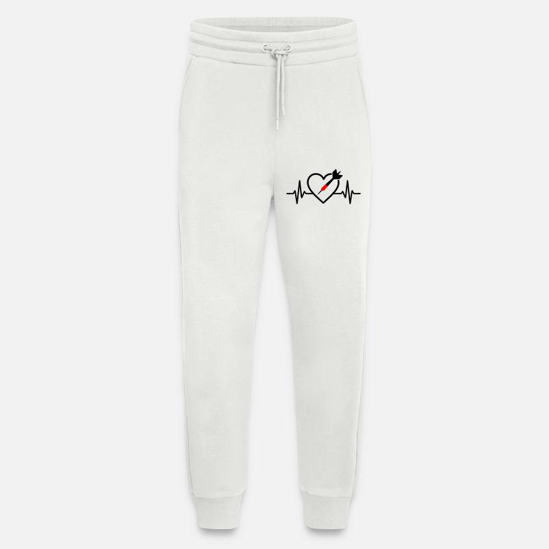 Herz Darts – Leidenschaft Präzision - Jogginghose - made by SPREAD - OFF WHITE