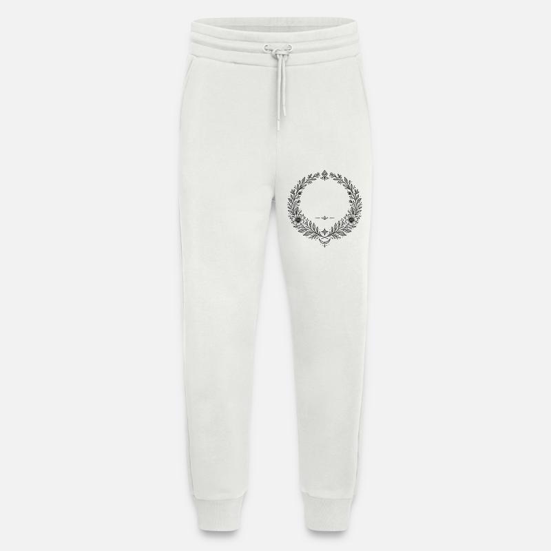 Kranz Blumenkranz mit Mondsichel - Jogginghose - made by SPREAD - OFF WHITE