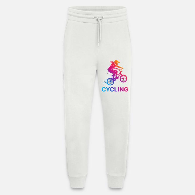 Gradient Cyclist Silhouette - Jogginghose - made by SPREAD - OFF WHITE