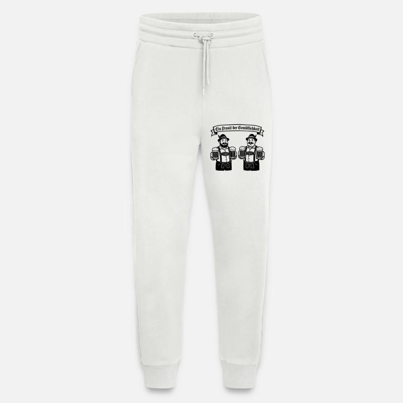 Bier männer - Ein Prosit der Gemütlichkeit - Jogging Pants - made by SPREAD  - OFF WHITE