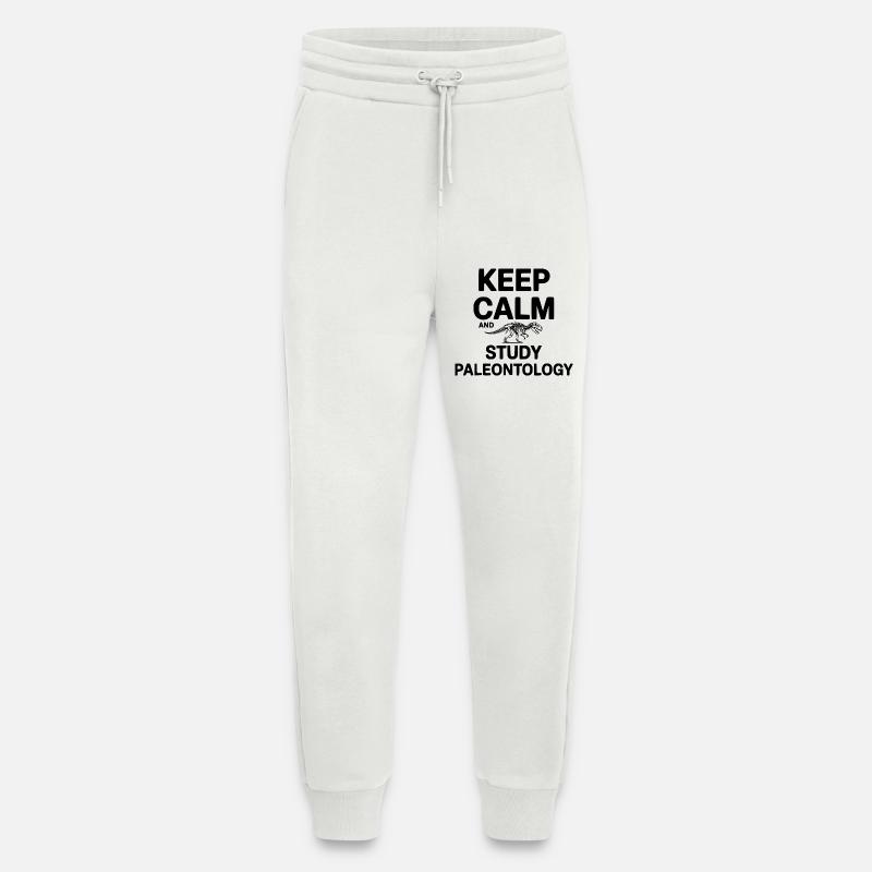 Keep Calm and Study Paleontology - Jogging Pants - made by SPREAD  - OFF WHITE
