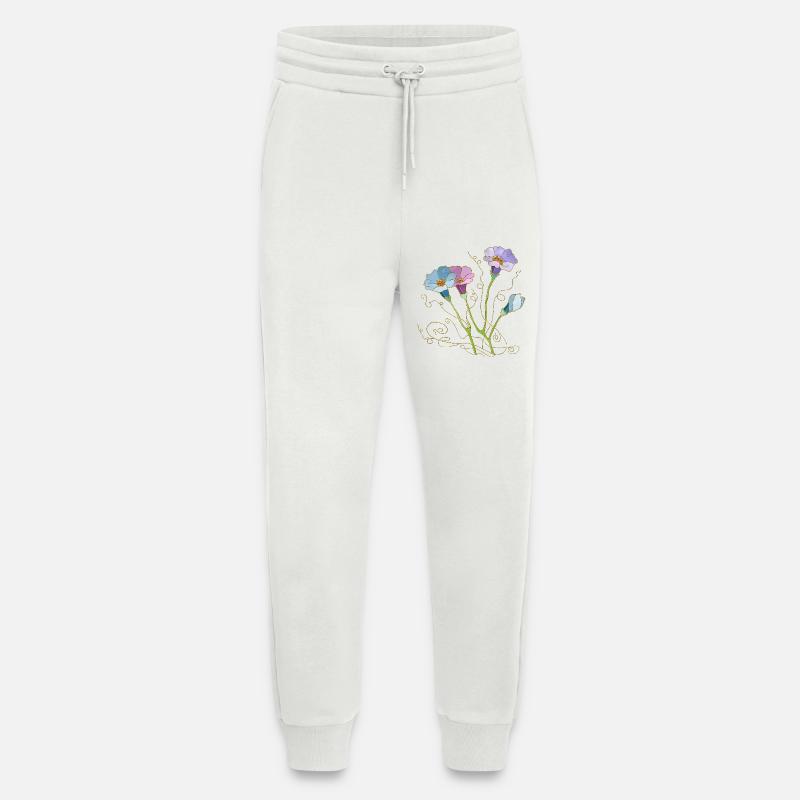 Fleur - Pantalon de jogging bio décontracté fabriqué en UE - OFF WHITE