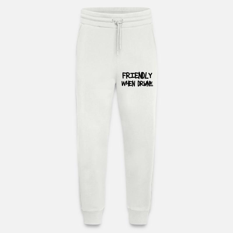 Friendly When Drunk - Alcohol - Jogging Pants - made by SPREAD  - OFF WHITE