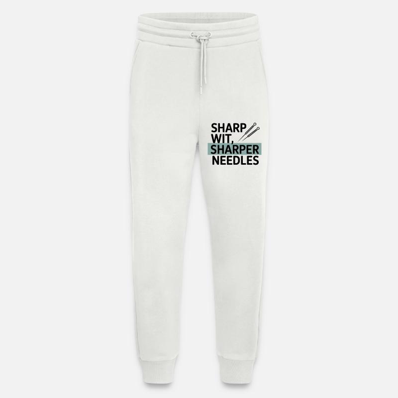 Sharp Wit Sharper Needles Acupuncturist Profession - Jogging Pants - made by SPREAD  - OFF WHITE