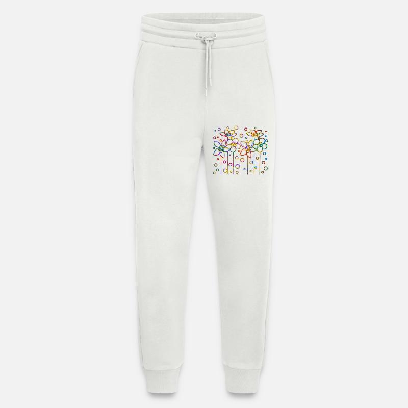 Fleur - Pantalon de jogging bio décontracté fabriqué en UE - OFF WHITE