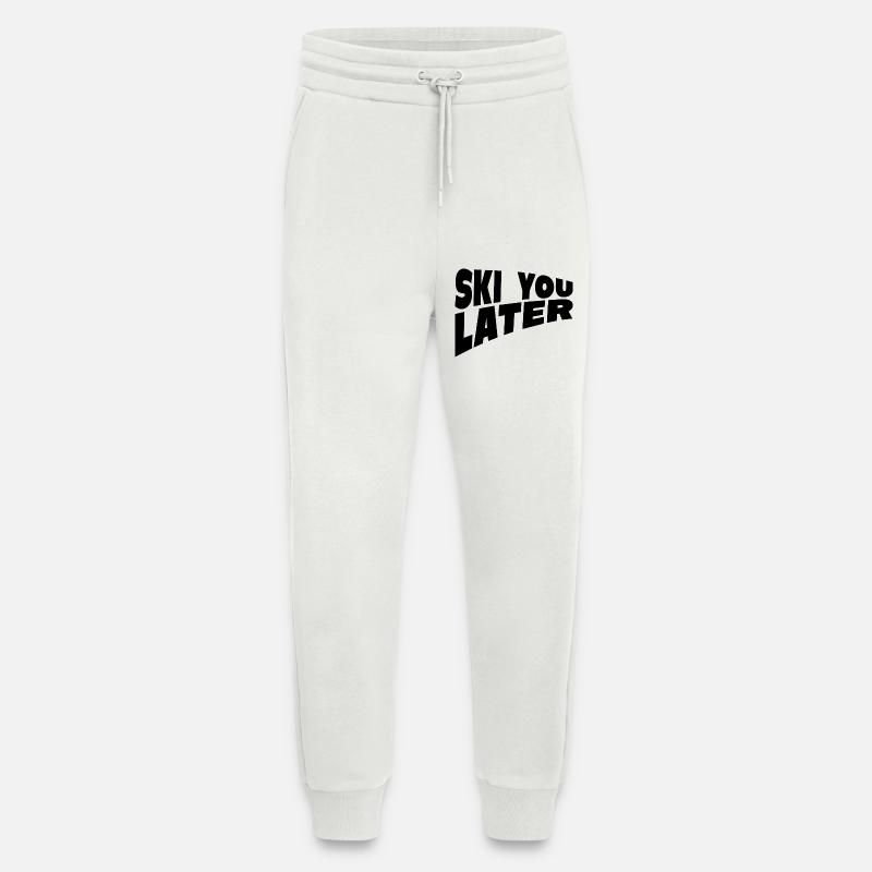 Ski You Later Fun Ski Spruch - Jogginghose - made by SPREAD - OFF WHITE