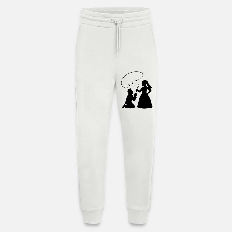 Brautpaar Ehepaar Peitsche - Jogginghose - made by SPREAD - OFF WHITE