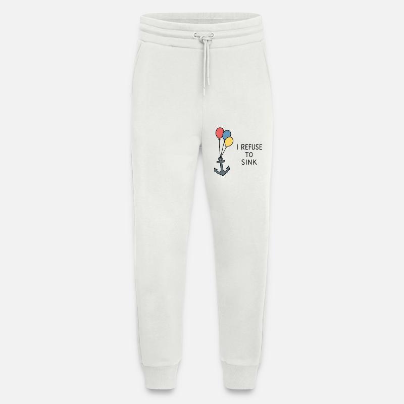 I Refuse to Sink – Maritimes Statement Positiv - Jogginghose - made by SPREAD - OFF WHITE