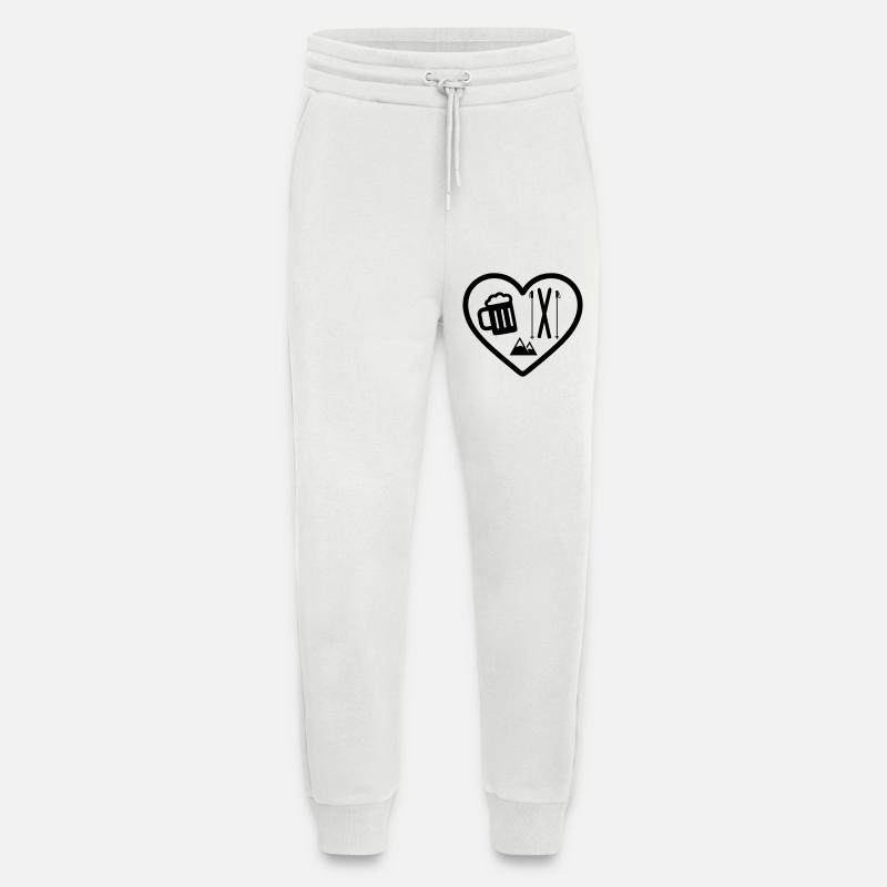 Heart Ski Bier - Jogginghose - made by SPREAD - OFF WHITE