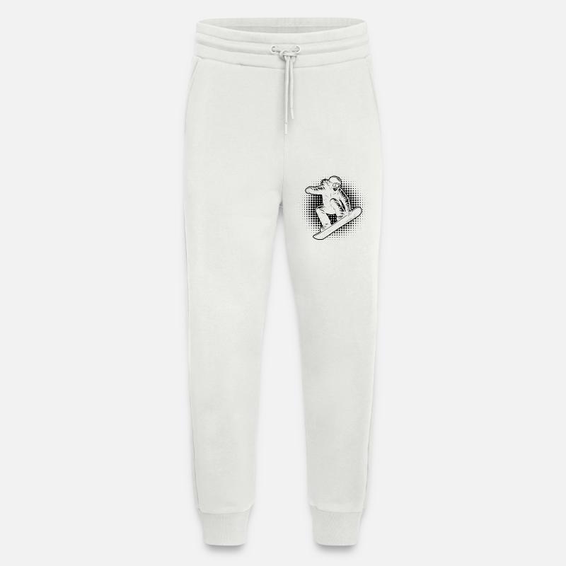 snowboard geschenkidee - Jogginghose - made by SPREAD - OFF WHITE