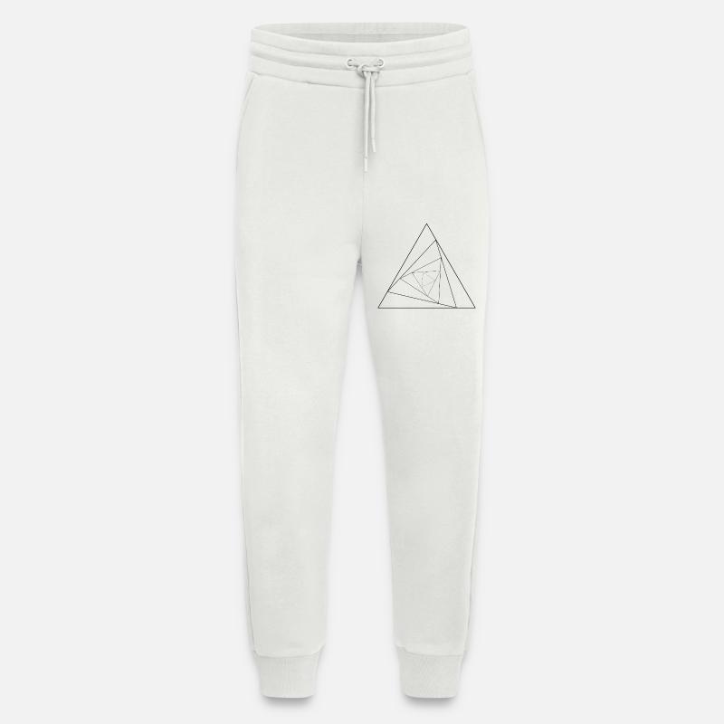 Triangular triangle - Jogging Pants - made by SPREAD  - OFF WHITE