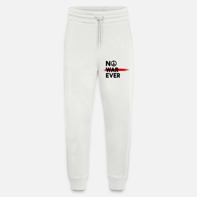 No War Ever Frieden Peace Zeichen - Jogginghose - made by SPREAD - OFF WHITE