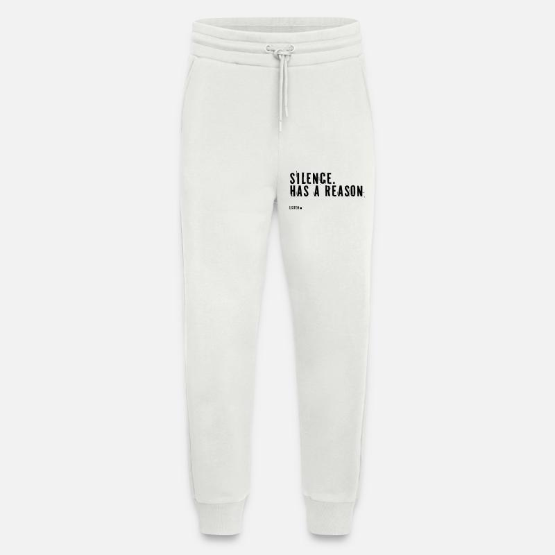 silence.  Has a reason. - Jogginghose - made by SPREAD - OFF WHITE