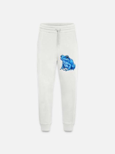 Geometrischer Blauer Frosch - Jogginghose - made by SPREAD - OFF WHITE