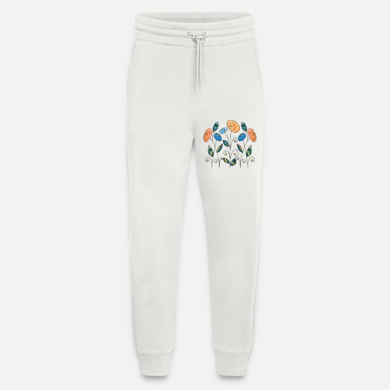 Blumen - Jogginghose - made by SPREAD - OFF WHITE