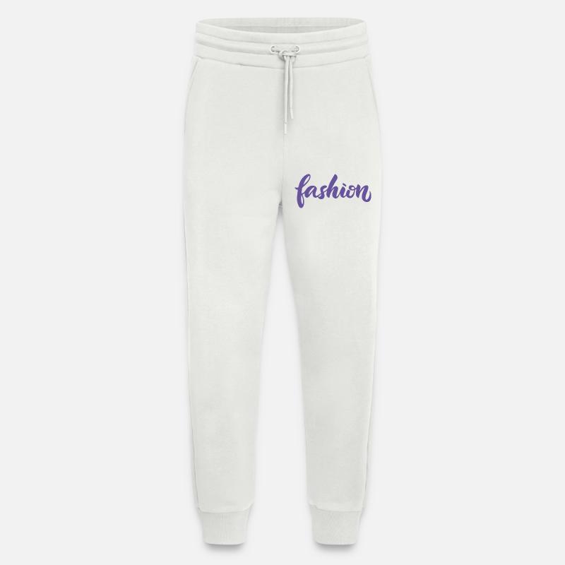 Mode-Violett-Mode-Lettering-Skript-Trend - Jogginghose - made by SPREAD - OFF WHITE