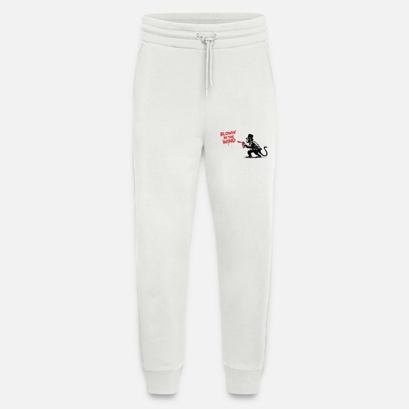 Wind Spray Monkey Graffiti - Jogging Pants - made by SPREAD  - OFF WHITE