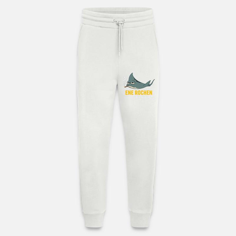 ENE ROCHEN Meme Raucher Spruch Zigaretten - Jogginghose - made by SPREAD - OFF WHITE