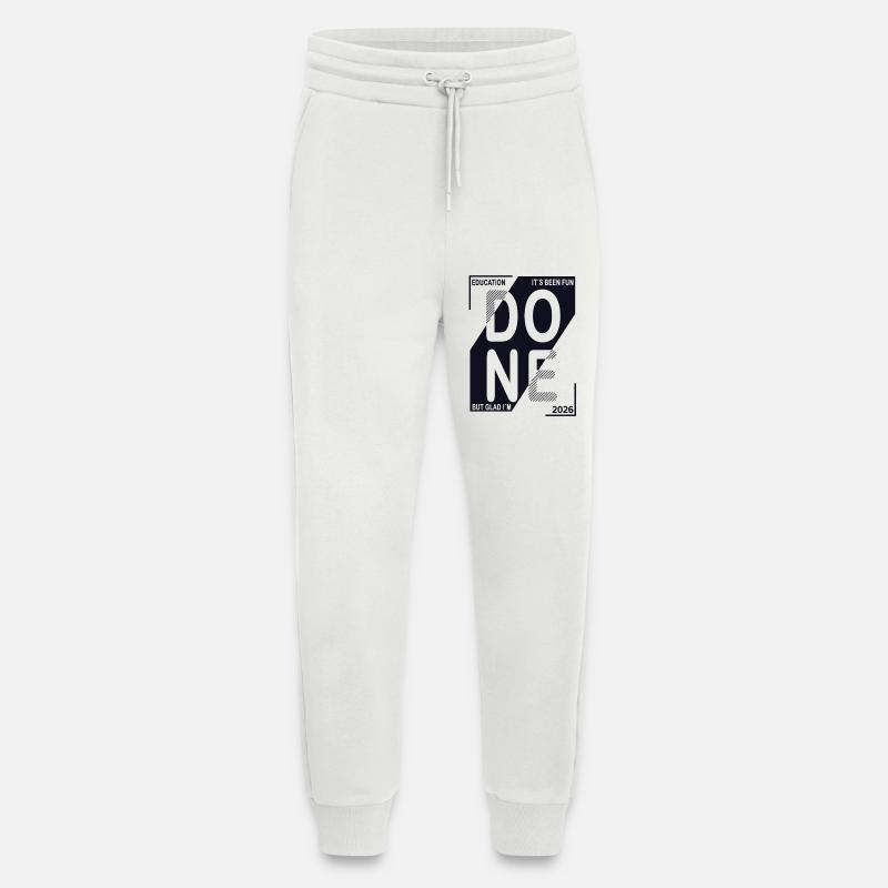 Done 2026 – Training completed design - Jogging Pants - made by SPREAD  - OFF WHITE