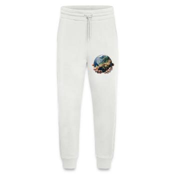 Earth in Hands: Global Responsibility - Jogging Pants - made by SPREAD  - OFF WHITE - Front