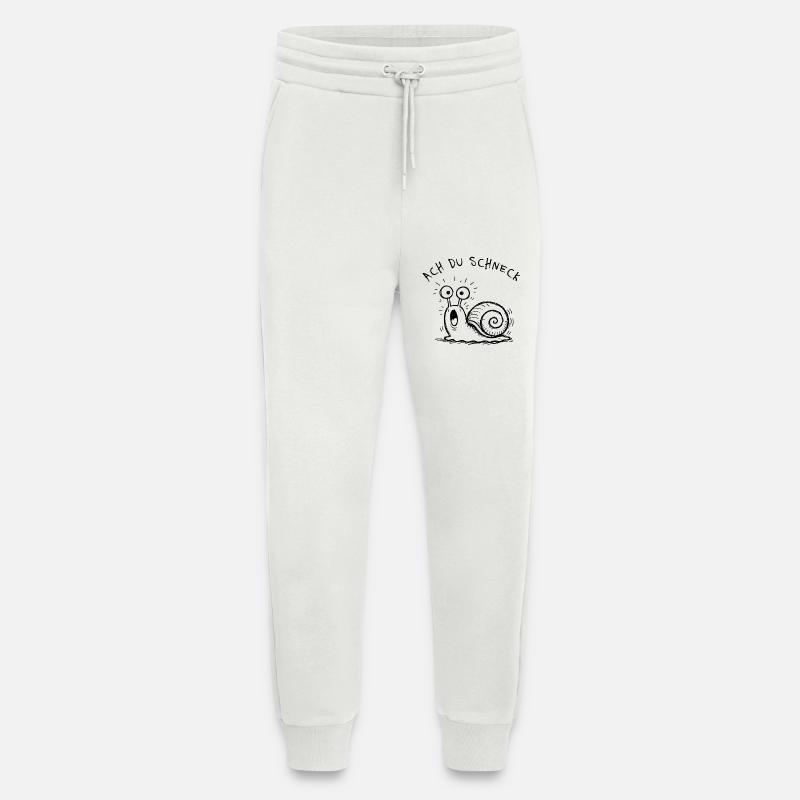 Ach Du Schneck Lustiger Spruch Doodle - Jogginghose - made by SPREAD - OFF WHITE