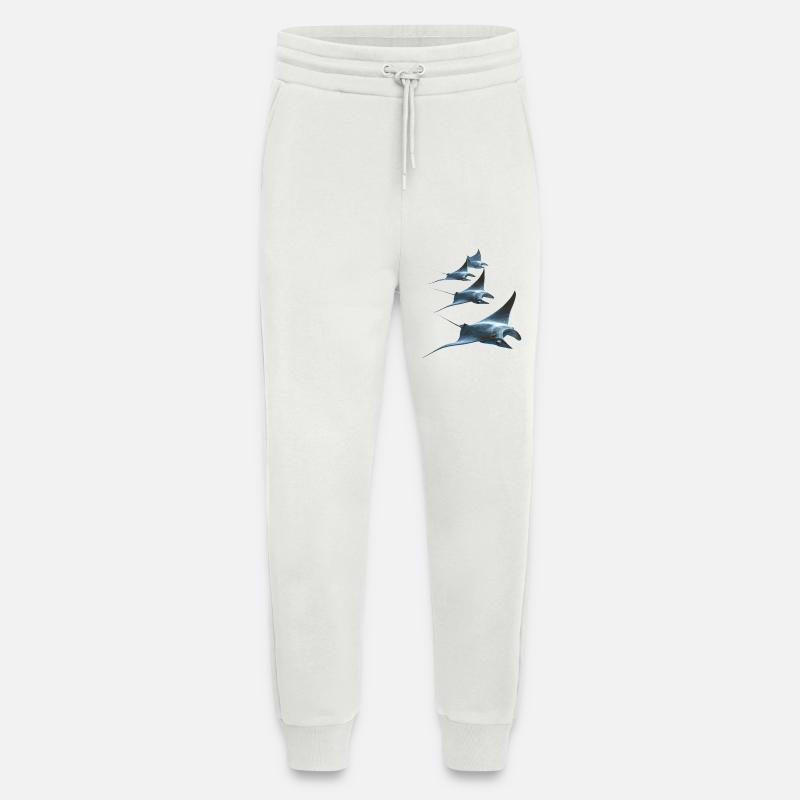 Manta Ray, Devil Ray, Stingray, Diver - Jogging Pants - made by SPREAD  - OFF WHITE