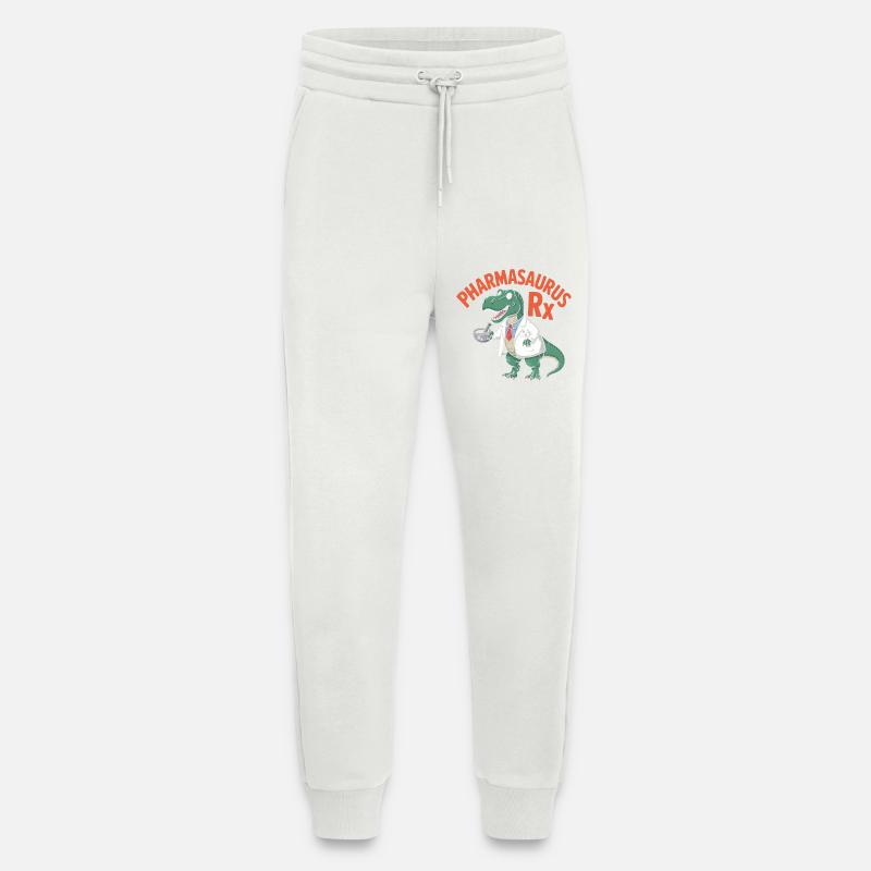 PharmaSaurus RX Doctoral Alligator - Pantalon de jogging bio décontracté fabriqué en UE - OFF WHITE