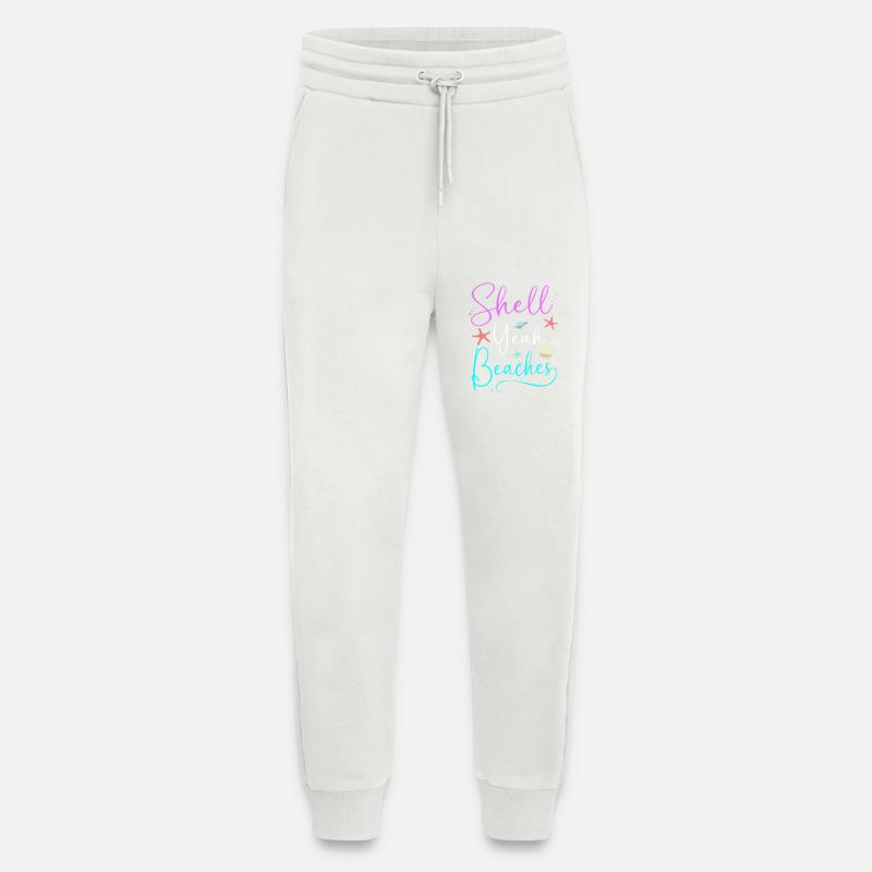 Shell collector shell - Jogging Pants - made by SPREAD  - OFF WHITE