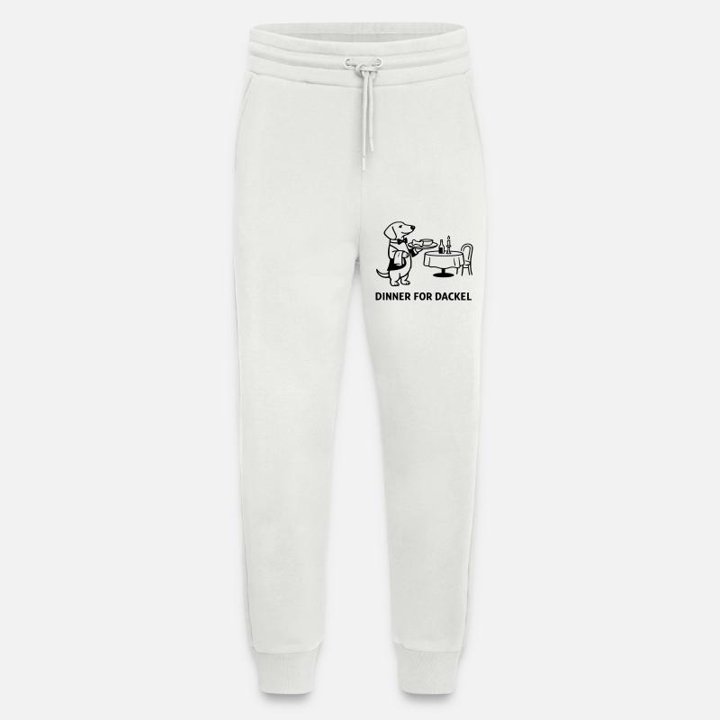 Dinner For Dachshund - Jogging Pants - made by SPREAD  - OFF WHITE
