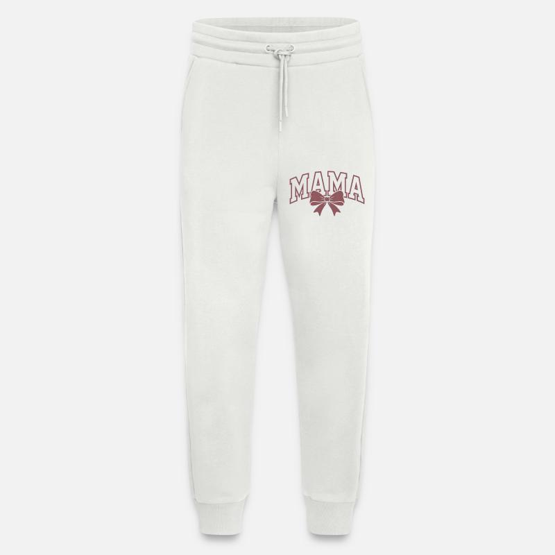 Mama Statement – Elegant Mama Bow Design - Jogging Pants - made by SPREAD  - OFF WHITE