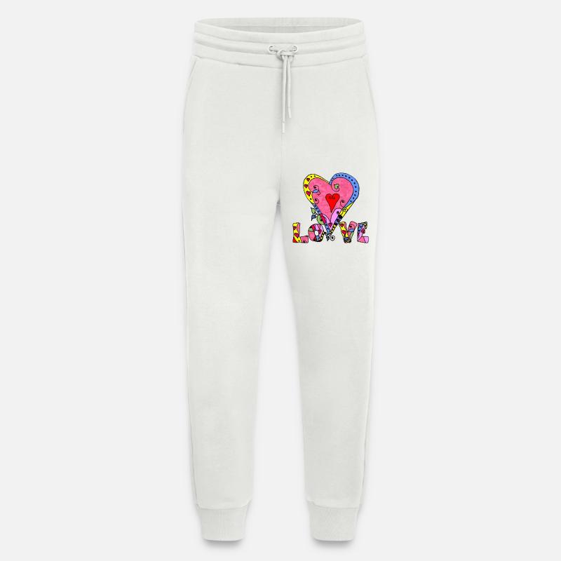 Herz - Jogginghose - made by SPREAD - OFF WHITE