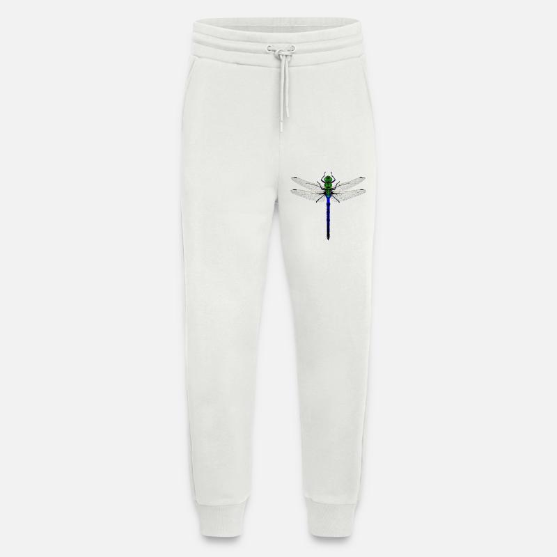 Femme de conception combinée Kybalion Libellule Néon - Pantalon de jogging bio décontracté fabriqué en UE - OFF WHITE