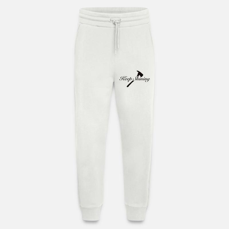 Continue de briller - Pantalon de jogging bio décontracté fabriqué en UE - OFF WHITE