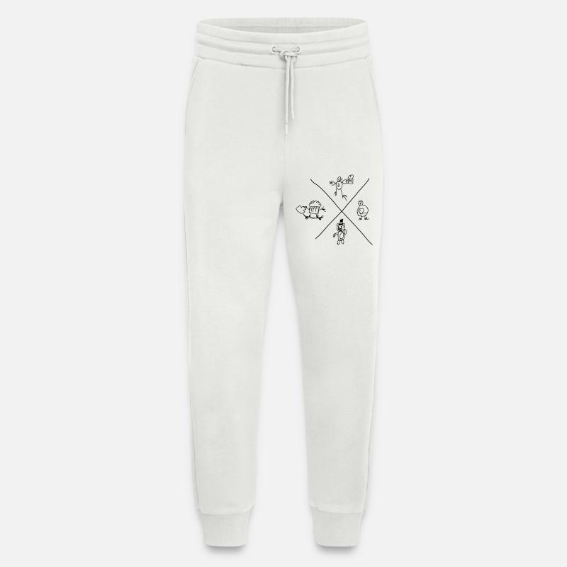 Doodle Core - Jogging Pants - made by SPREAD  - OFF WHITE