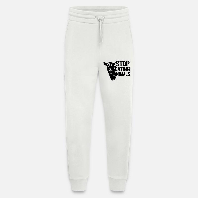 Stoppt Tierleid: Kein Fleisch - Jogginghose - made by SPREAD - OFF WHITE