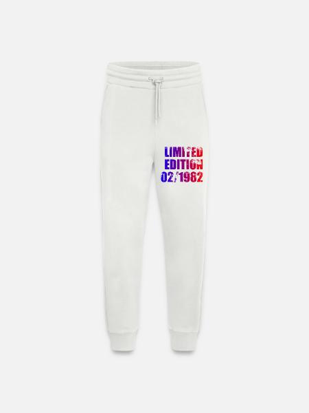 44e anniversaire Édition Limitée 02/1982 - Pantalon de jogging bio décontracté fabriqué en UE - OFF WHITE