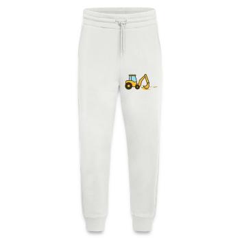 Excavatrice à dessins animés dans le sable - Pantalon de jogging bio décontracté fabriqué en UE - OFF WHITE - Devant