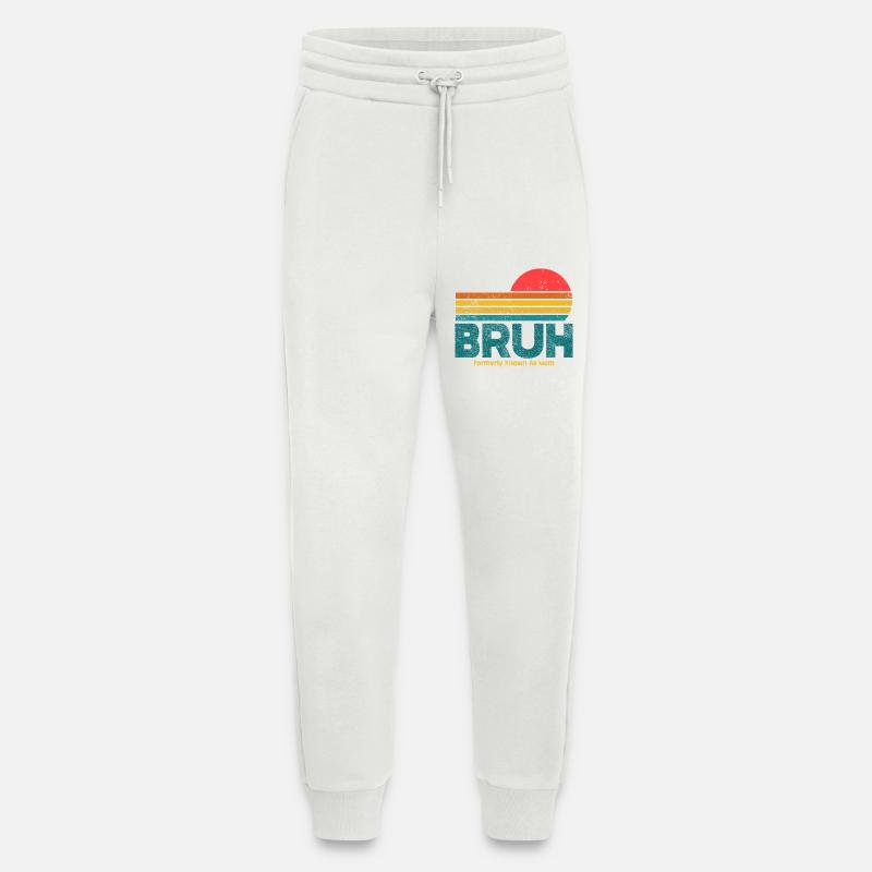 Retro Sunset Bruh Mama - Jogginghose - made by SPREAD - OFF WHITE