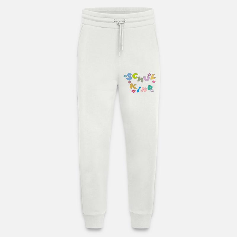 Bunte Schulkind Buchstaben - Jogginghose - made by SPREAD - OFF WHITE