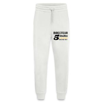 Cadeau Directeur 5 Étoiles - Merci pour tout ! - Pantalon de jogging bio décontracté fabriqué en UE - OFF WHITE - Devant