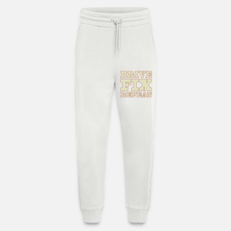 45b_solid_Drive_Fix_Repeat - Jogginghose - made by SPREAD - OFF WHITE